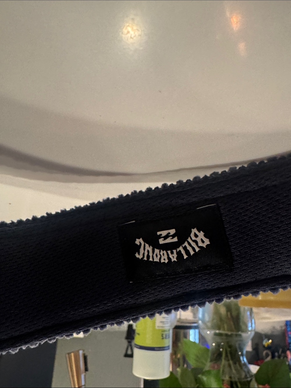90’s Billabong Navy Corduroy Visor with Embroidered Logo - Picture 2 of 5